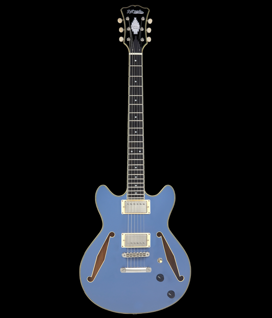 D'Angelico Excel Mini DC Tour Slate Blue Electric Guitar