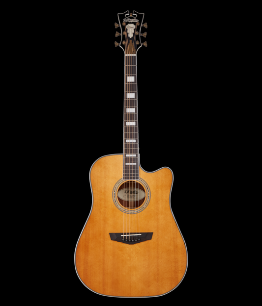 D'Angelico Premier Bowery Vintage Natural Acoustic Guitar