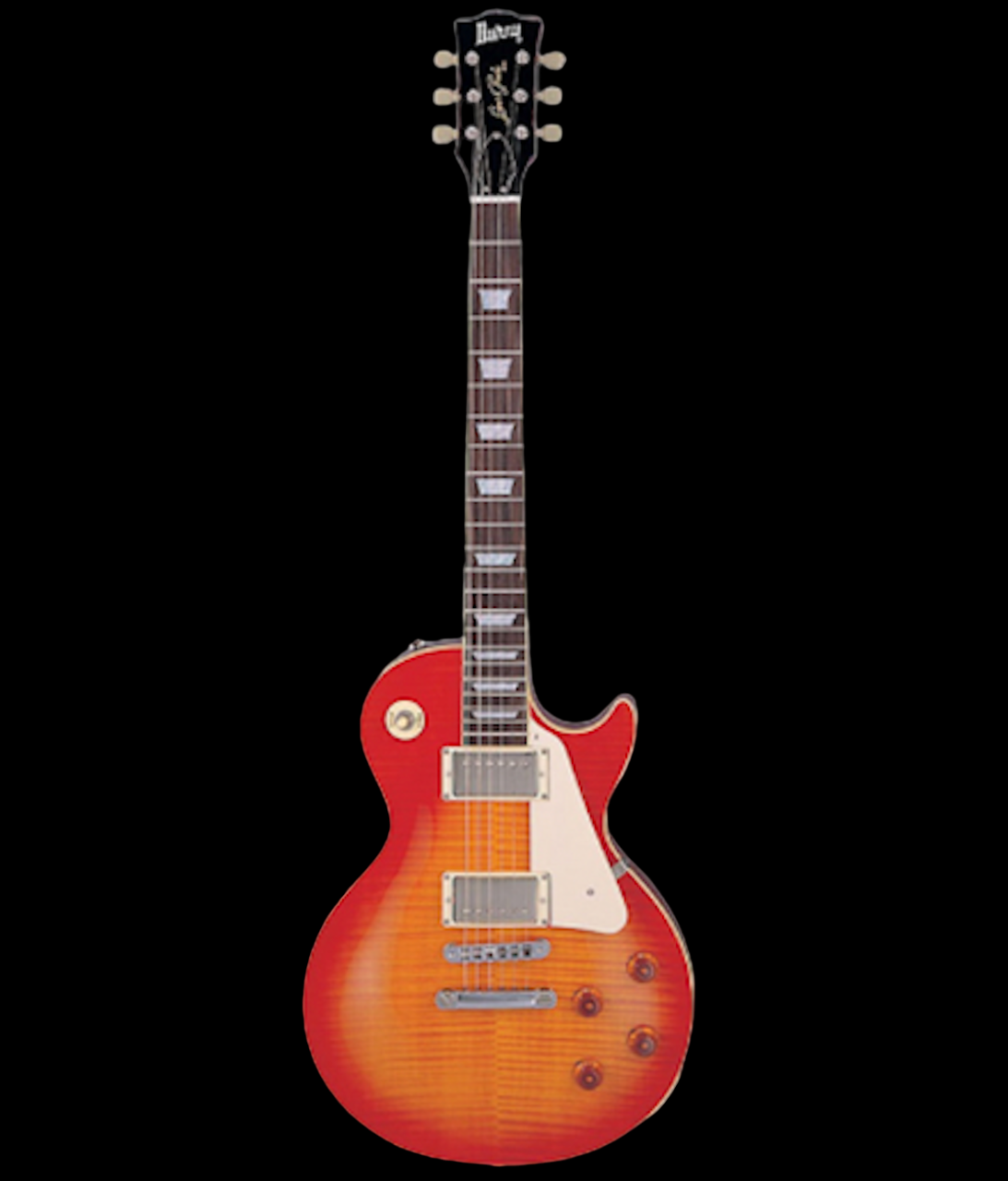 Burny RLG-60 VCS Vintage Cherry Burst Electric Guitar - Zebra Humbuckers