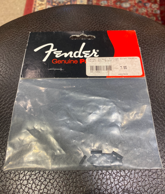 Fender Screws, Vintage Strat Saddle Height - Black