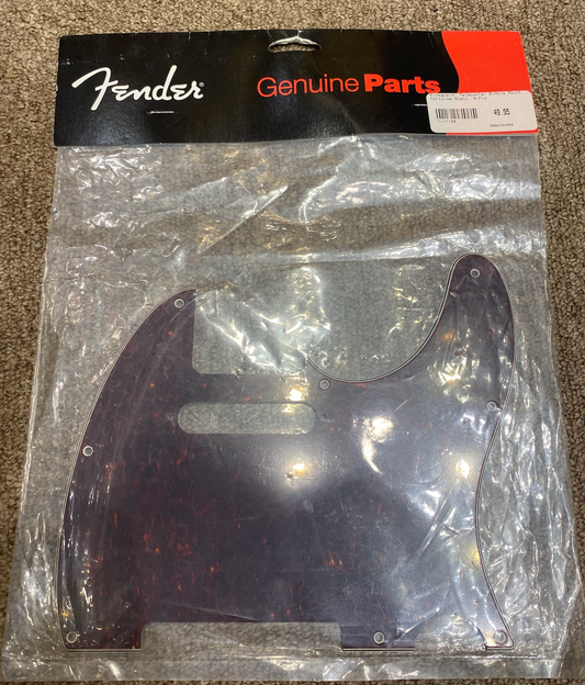 Fender Telecaster Pickguard, 4-ply, 8 Hole Mount, Tortoise Shell