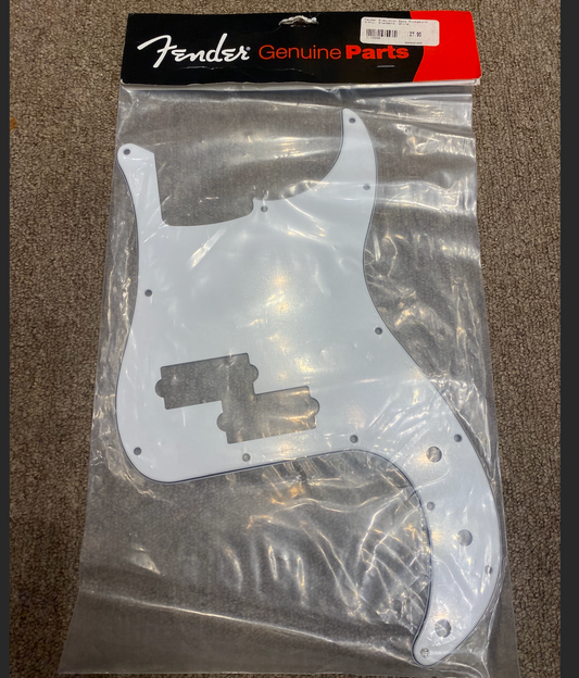 Fender Precision Bass Pickguard, 3-ply, Standard, White