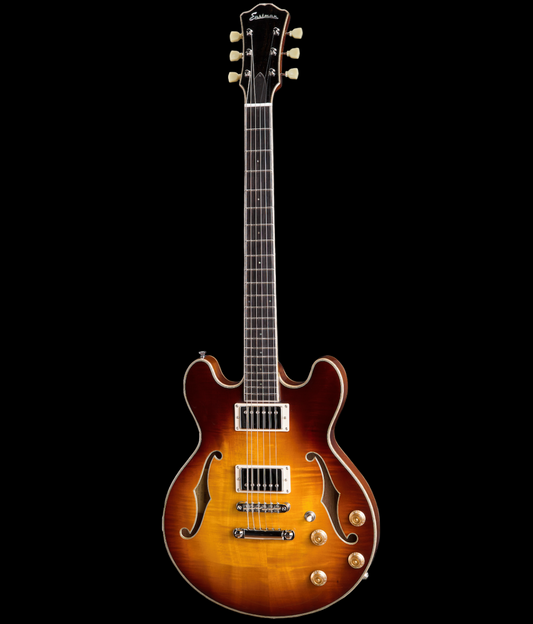 Eastman T184MX-GB Thinline Hollowbody Electric Guitar - Goldburst