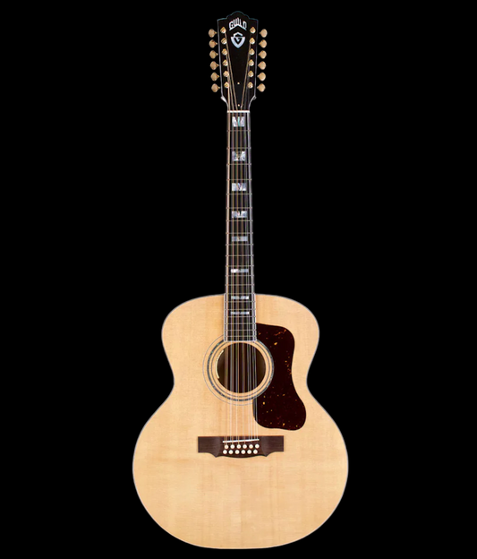 Guild USA F-512E Maple Acoustic Guitar-Blonde