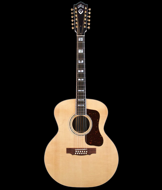 Guild USA F-512 Acoustic Guitar-Natural