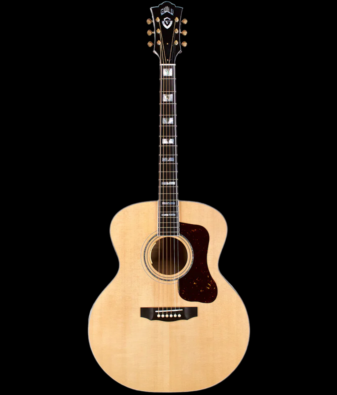 Guild USA F-55E Maple Acoustic Guitar-Blonde