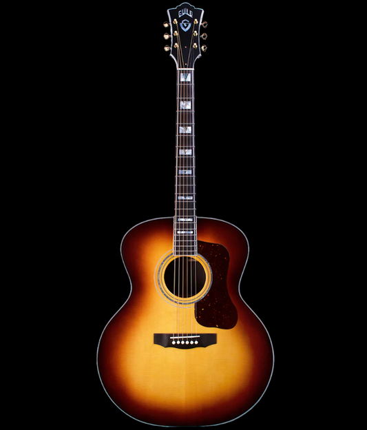 Guild USA F-55E Maple Acoustic Guitar-Antique Burst