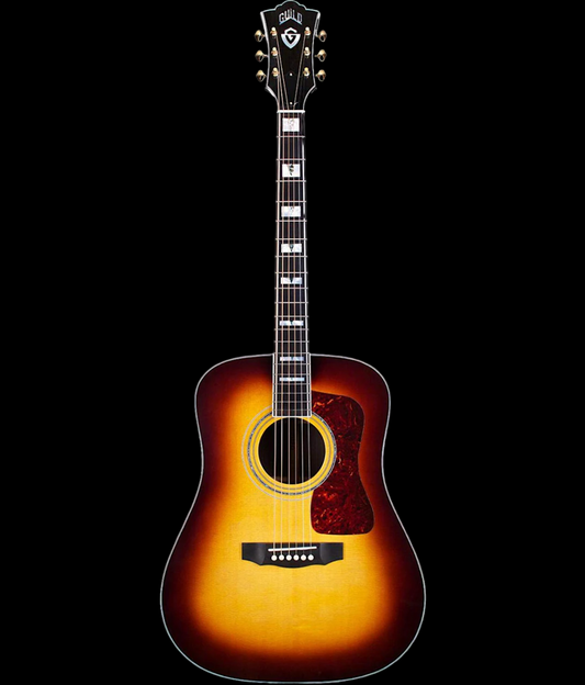 Guild D-55E Dreadnaught Acoustic Guitar-Antique Sunburst