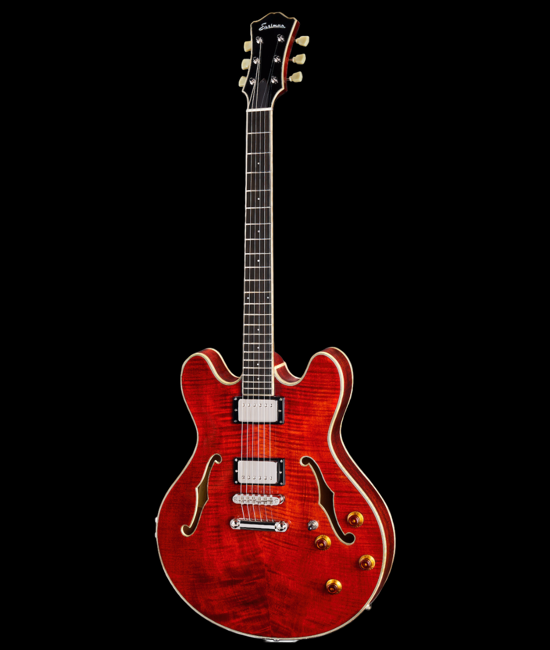 Eastman T186MX Thinline Hollowbody Classic Finish Electric Guitar