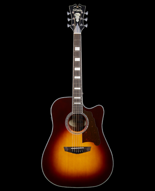 D'Angelico Premier Bowery Vintage Sunburst Acoustic Guitar