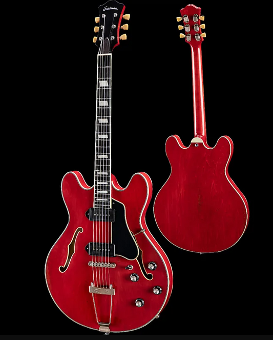 Eastman T64/TV-T-RD Semi Hollow Vintage Red Electric Guitar