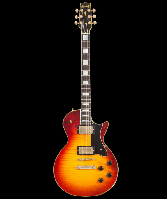 Heritage Custom Core H-157 Maple Top Dark Cherry Sunburst Electric Guitar