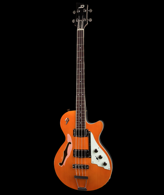 Duesenberg - Starplayer Bass with Short Scale & Case- Vintage Orange