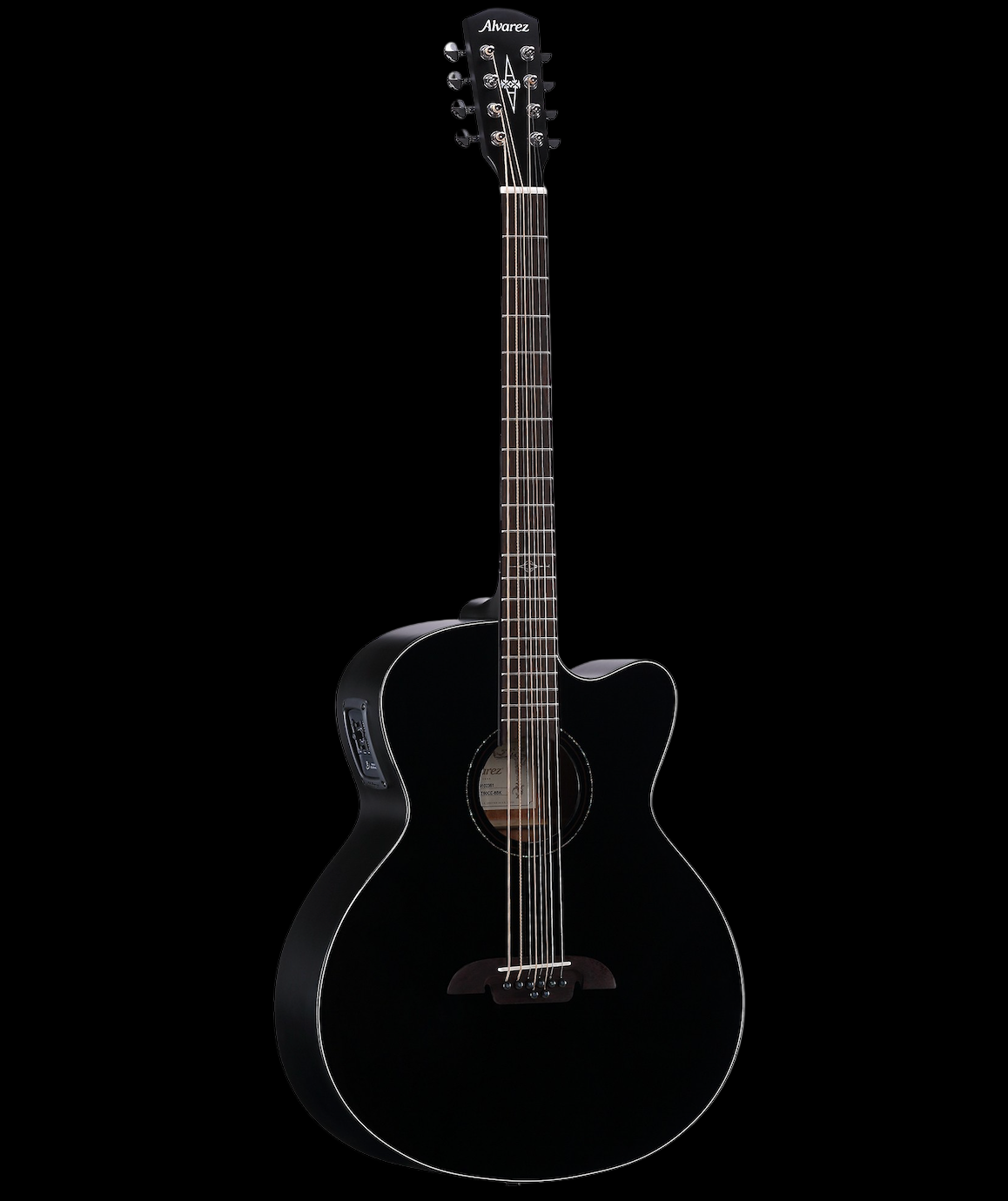 Alvarez ABT60-CE-8-String-BLK Acoustic 8 String Guitar