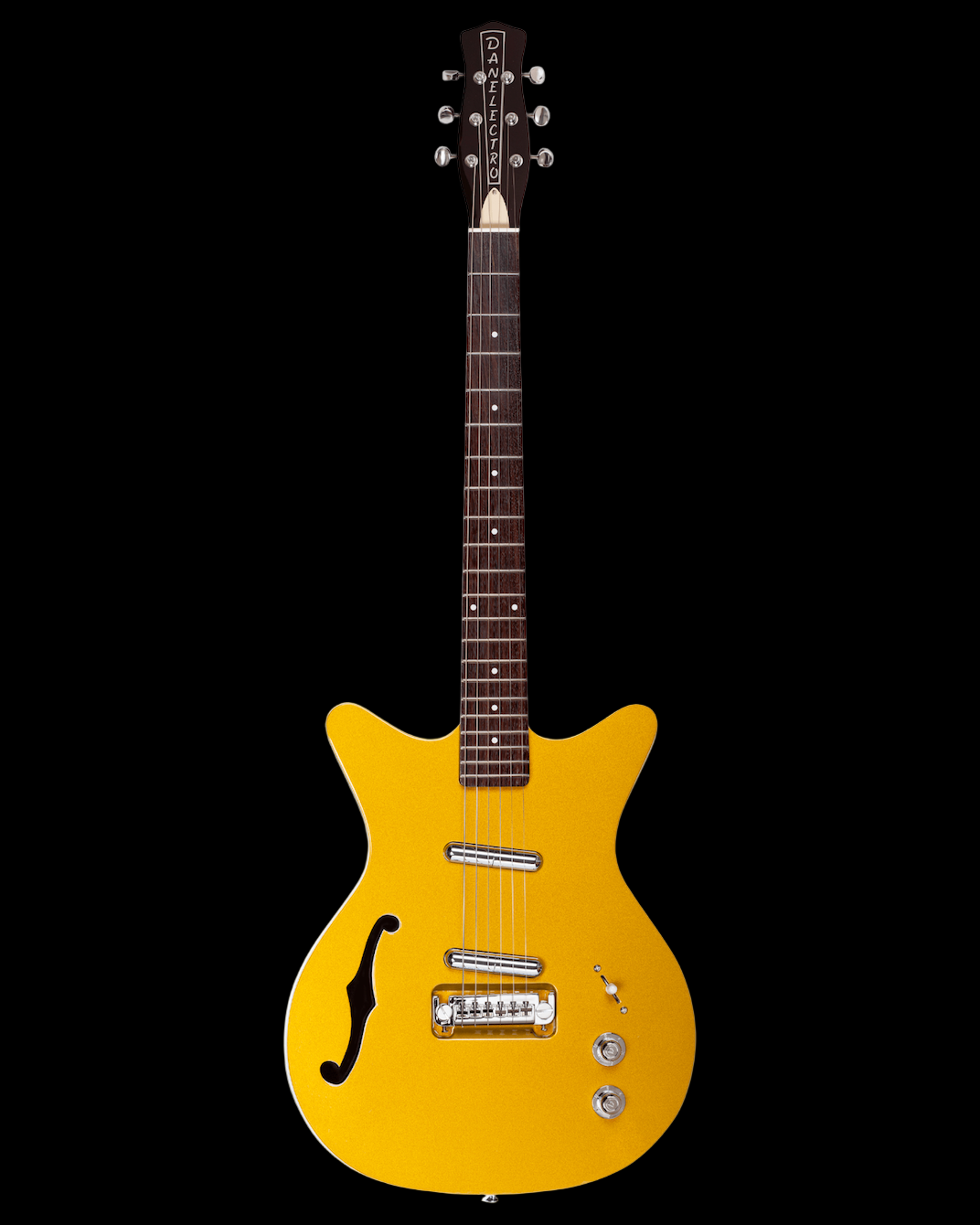 Fifty Niner Semi-Hollow Electric Guitar - Gold Top - With Les Trem