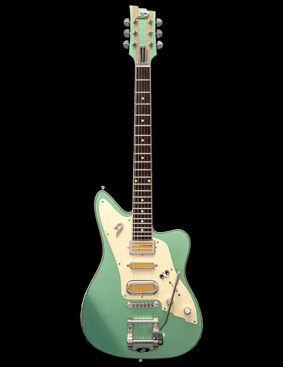Duesenberg Alliance Series Bros. Landreth Joey’s signature guitar with Custom Line case - Manitoba Green