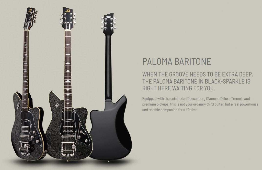 Duesenberg - Paloma Baritone Black Sparkle