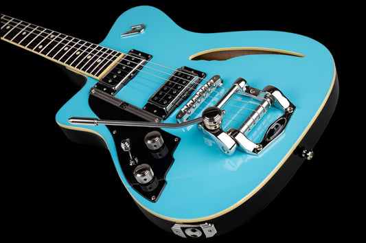 Duesenberg Caribou Narvik Blue (Left Handed) Electric Guitar with Gig Bag