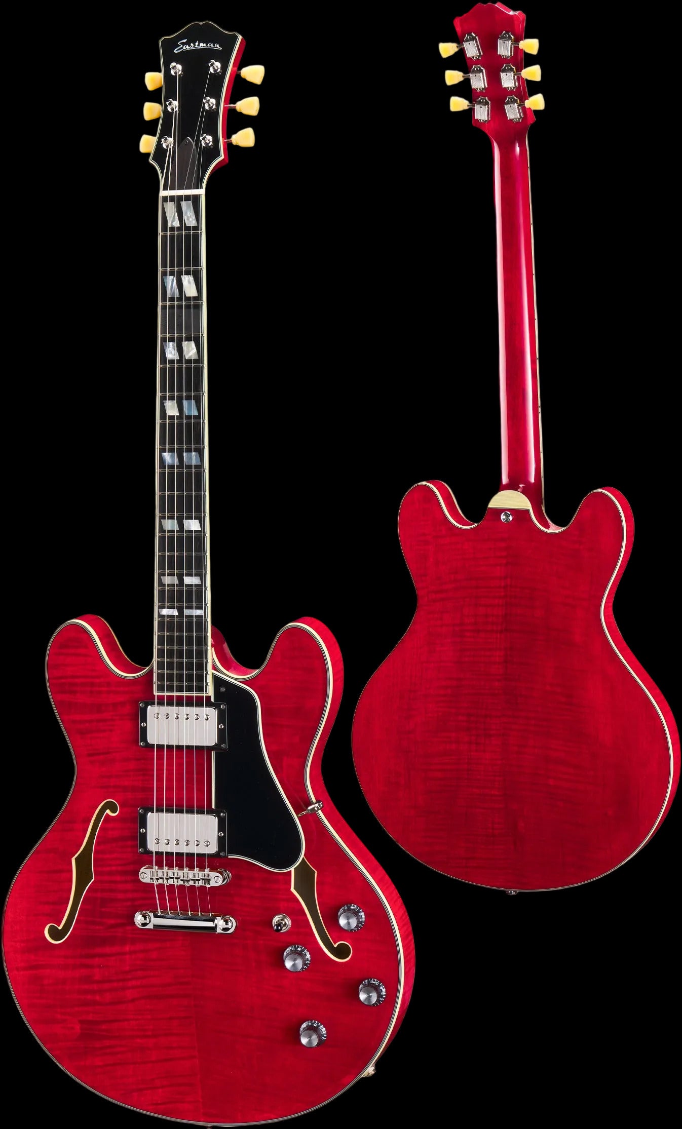 Eastman T486-RD Semi Hollow Body Red Electric Guitar