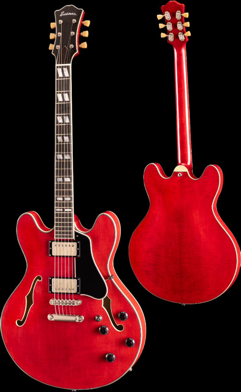 Eastman T59/TV-RD Semi Hollow Vintage Red Electric Guitar