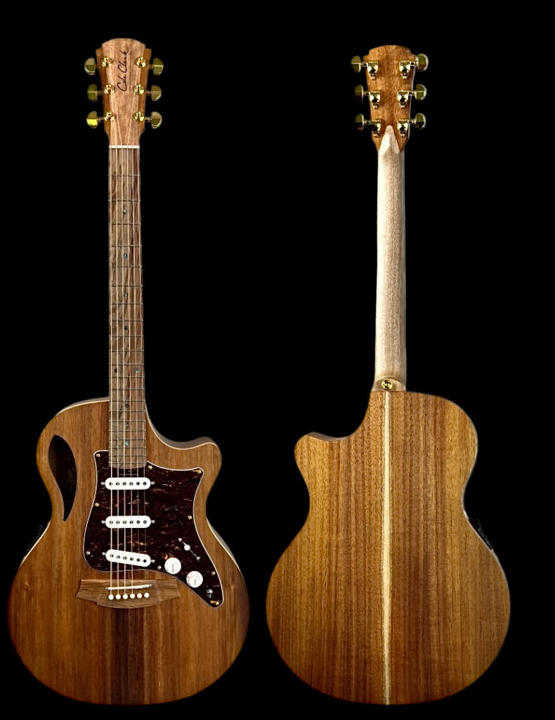 Cole Clark True Hybrid Natural TL2EC-BLBL-SSS Acoustic Guitar