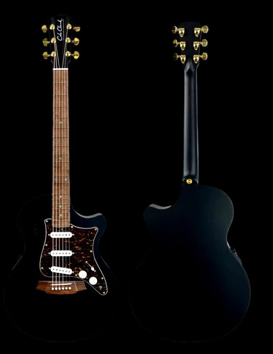 Cole Clark True Hybrid Black CCTL2EC-BLBL-SSS-BLK Acoustic Guitar