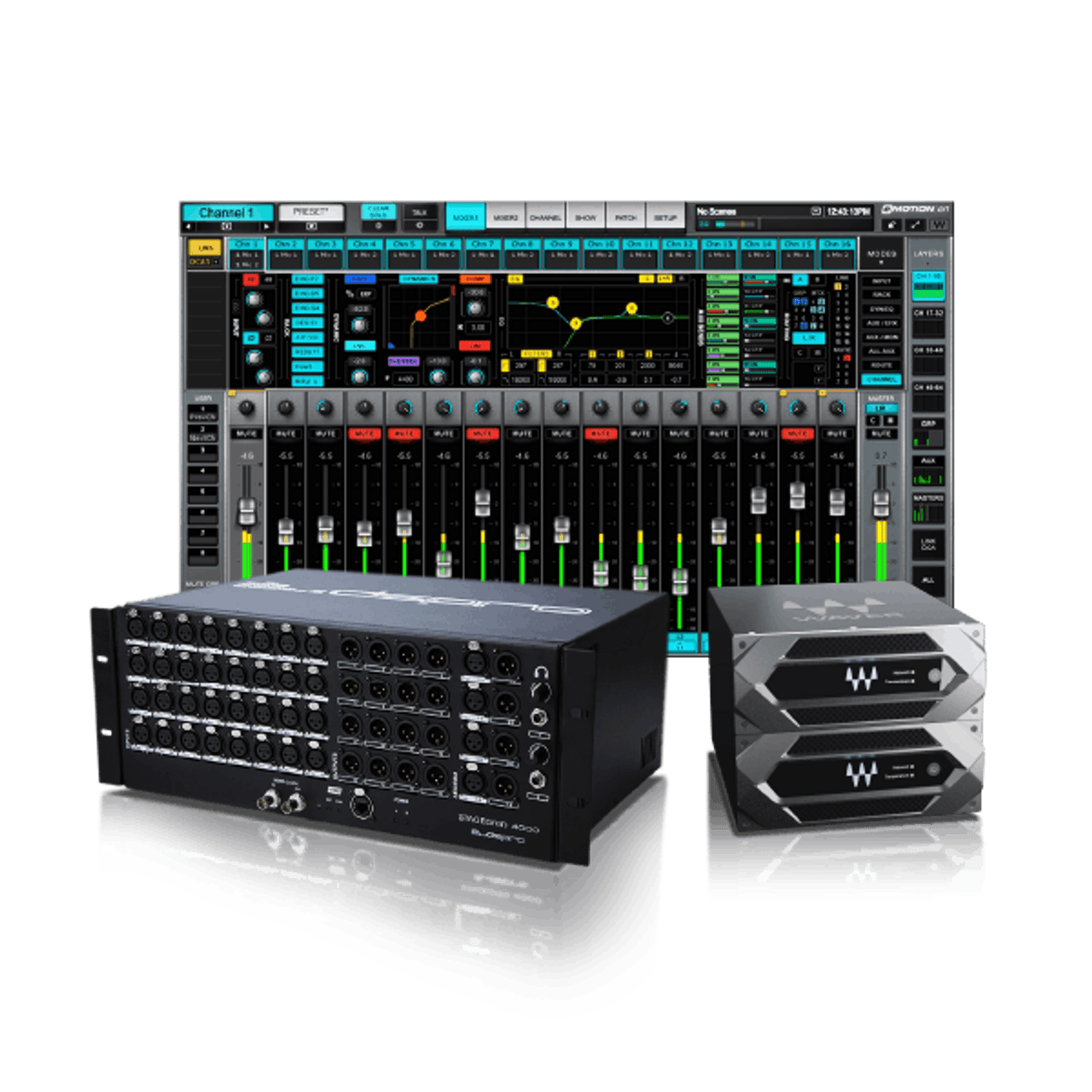Waves eMotion LV1 Live Mixing Console Bundle 32