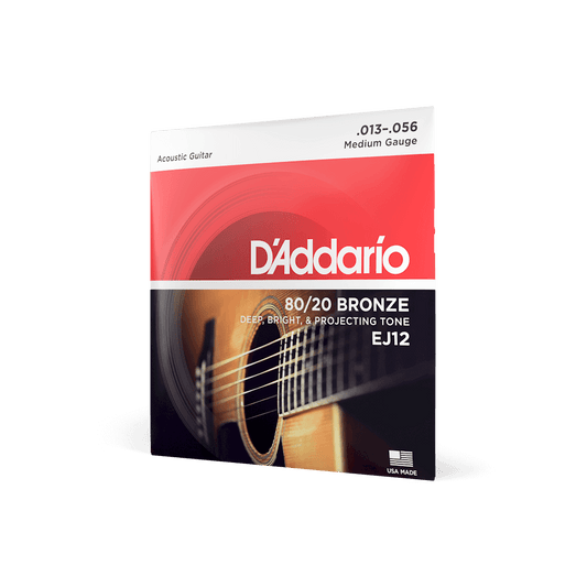 d'Addario EJ12 Acoustic 80/20 Bronze guitar Strings Set