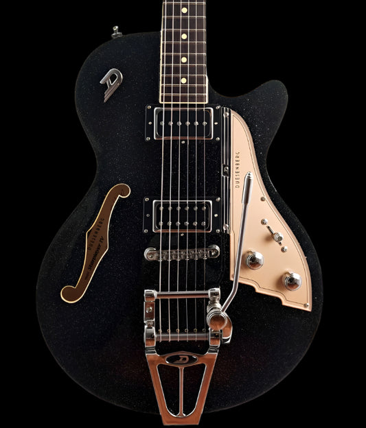 Duesenberg Starplayer TV Black Sparkle with case