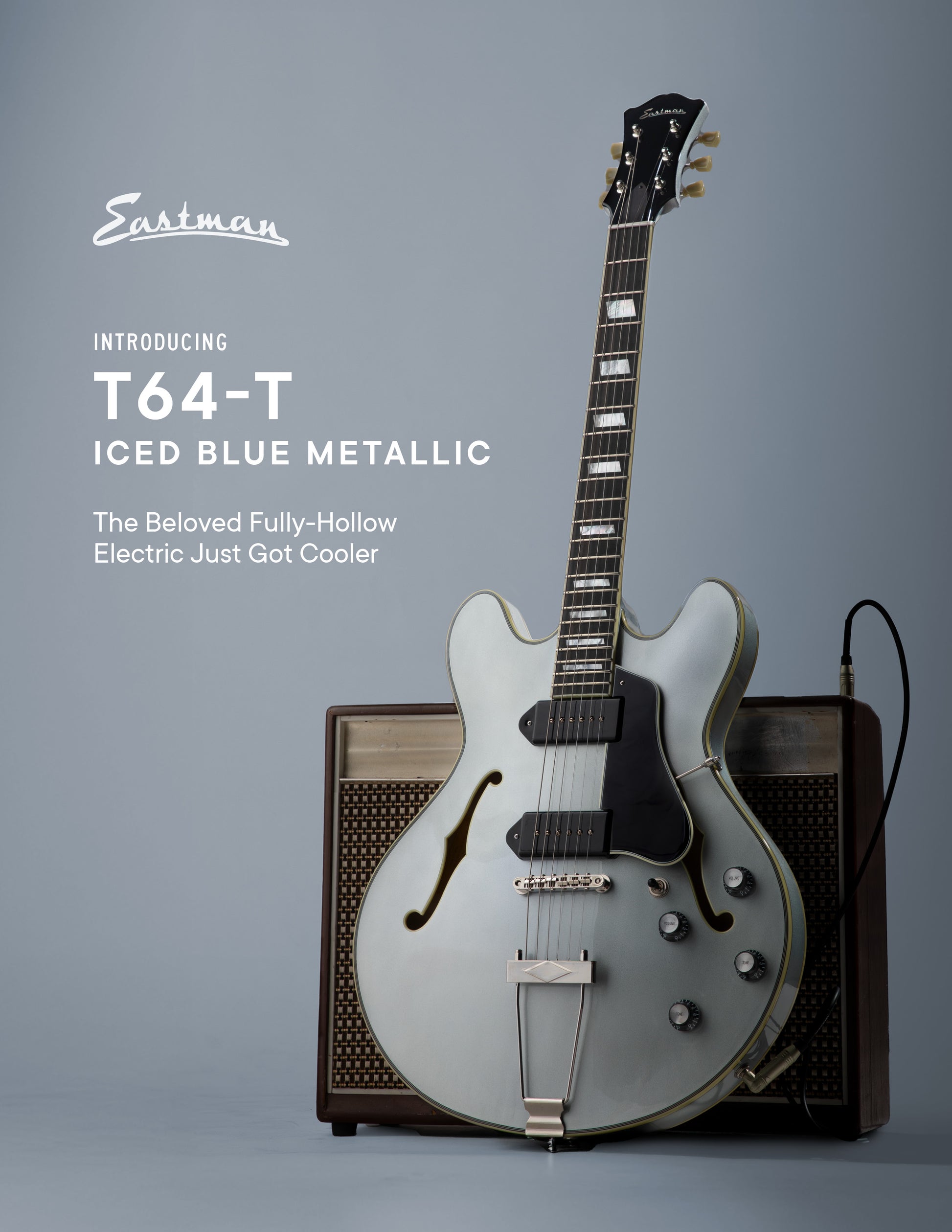 Eastman ﻿T64-T Iced Blue Metallic