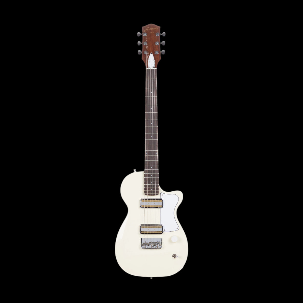 Harmony Juno Electric Guitar w/ MONO Case – Pearl White