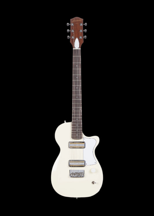 Harmony Juno Electric Guitar w/ MONO Case – Pearl White