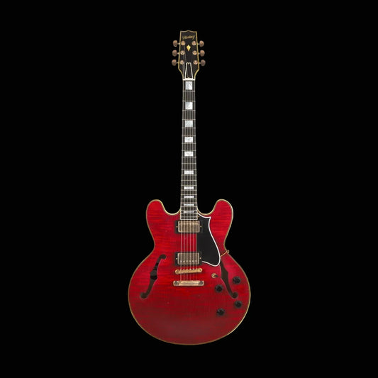 Heritage Guitars H-555 Custom Core Artisan Aged Semi-Hollow Electric Guitar Transparent Cherry