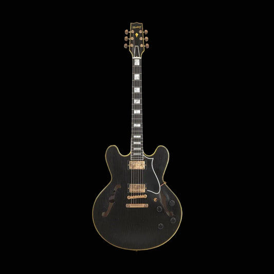 Heritage Guitars H-555 Custom Core Artisan Aged Semi-Hollow Electric Guitar Ebony