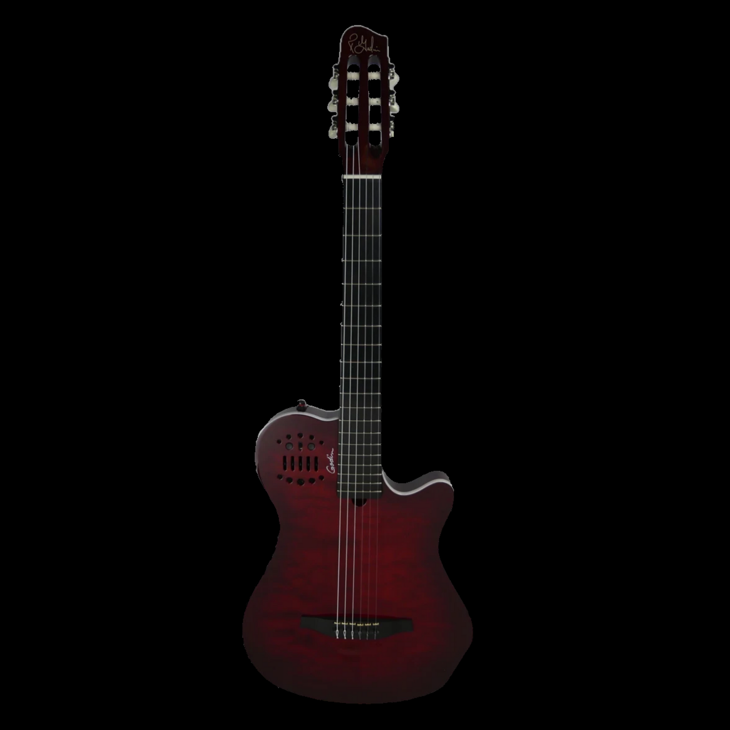 Godin ACS Grand Concert Quilted Maple Trans Red Limited Run!