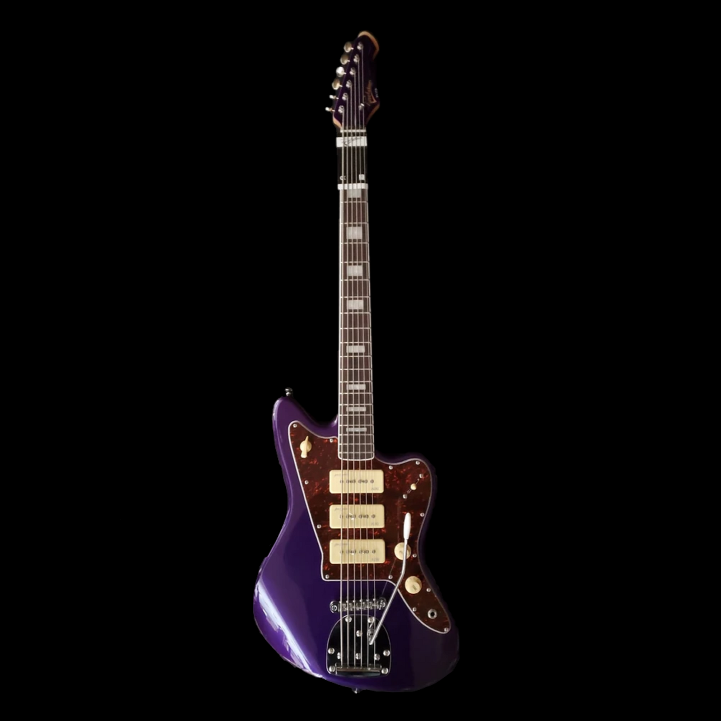 Revelation RVJTB Vibrant Purple 6 String Electric Guitar/Bass