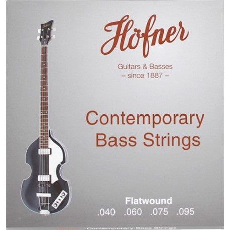 Hofner Contemporary FLATWOUND 40-95 Short Scale Bass Strings for Violin or Club Bass HCT1133B
