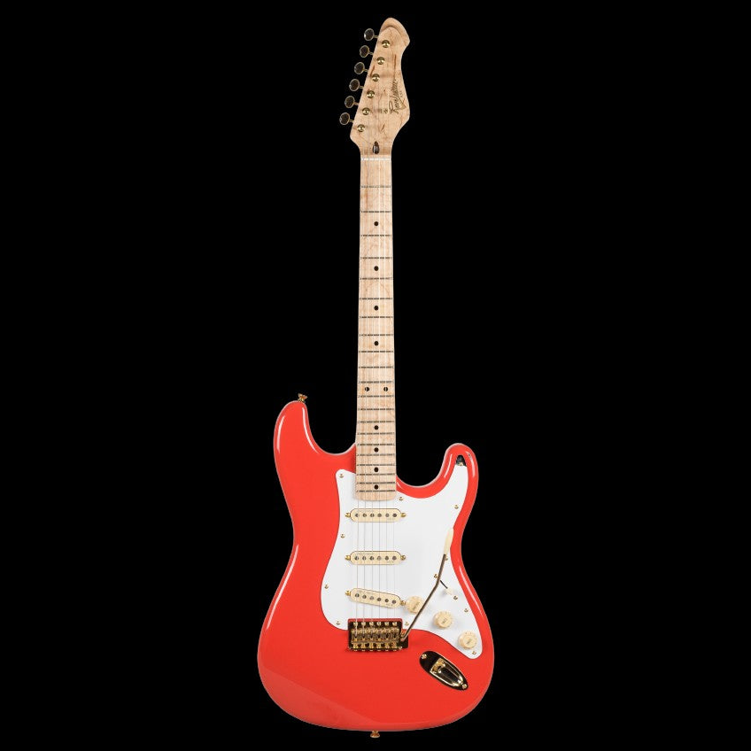 Revelation RSS Fiesta Red Electric Guitar Flame maple neck